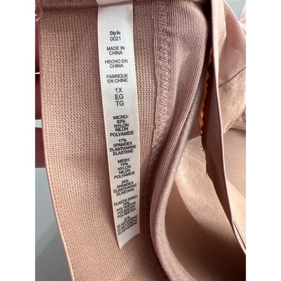 Rhonda Shear 2 Pack Molded Cup Bra with Wrap Back Size 1X Pink Beige 622.10 - Picture 6 of 10